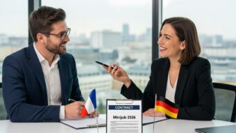 Consultation juridique pour le recrutement d'un salarié en Minijob allemand par une entreprise française, mise à jour 2026.