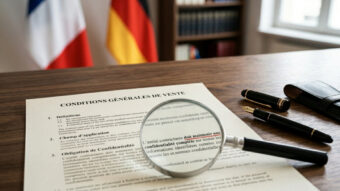 Analyse juridique de CGV pour l'Allemagne soulignant le risque d'une erreur de traduction littérale de contrat.
